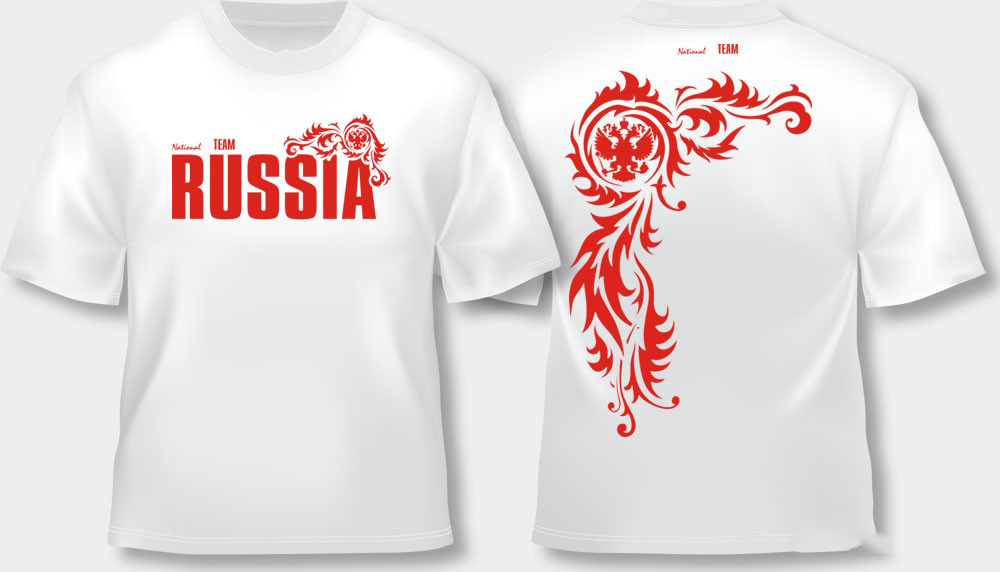 Футболки с логотипом россия